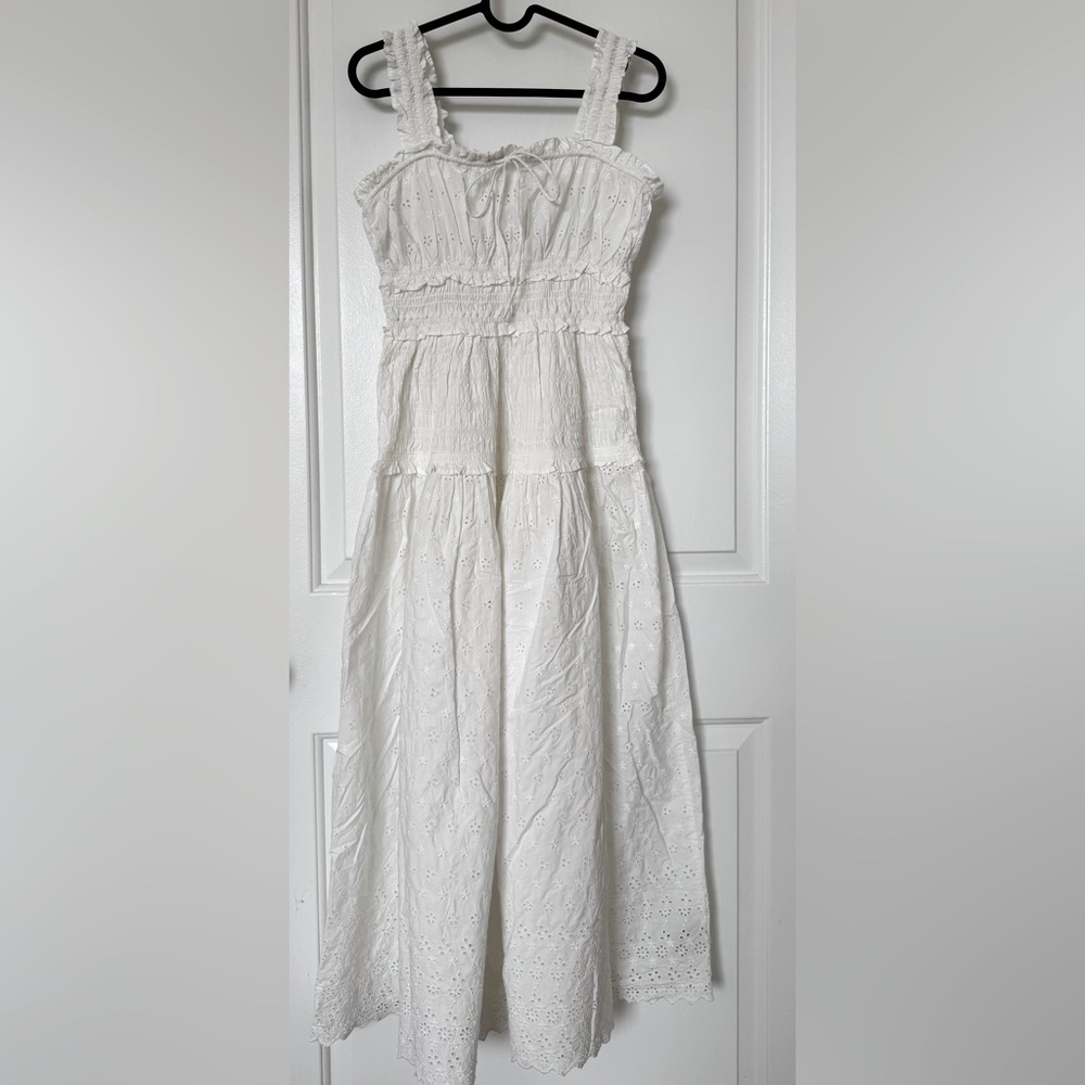 Gap x DÔEN Eyelet Midi Dress XS